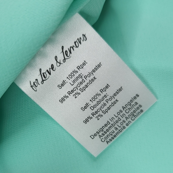 For Love & Lemons Aqua Marie Skirt - Picture 6 of 7